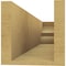 Ekena Millwork 6in. W x 6in. H x 28in. L Ridgewood Woodgrain TimberThane Rafter Tail, Primed Tan RFTUR06X06X28RIDRCPR - alternate 2